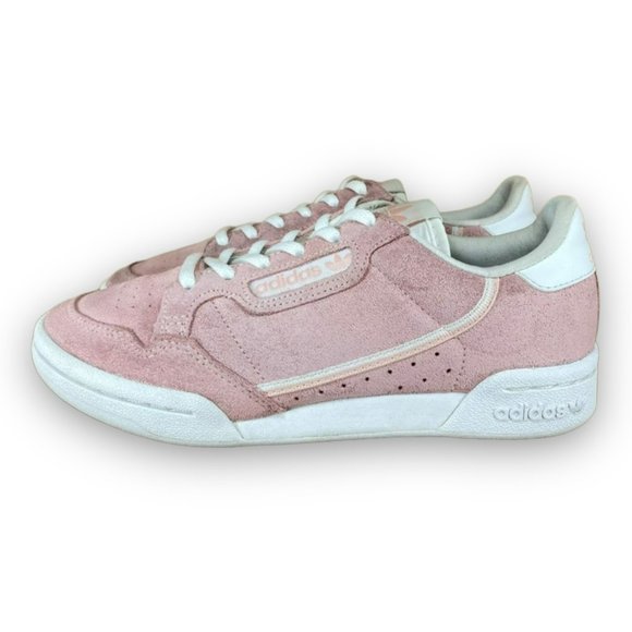 adidas Originals Continental 80 Sneakers EE6423 Suede Pink White Youth 4 Women 5 - Picture 2 of 9